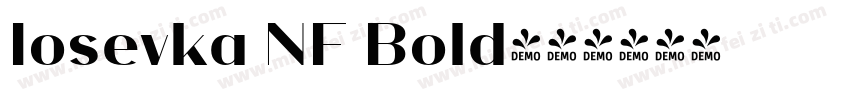 Iosevka NF Bold字体转换